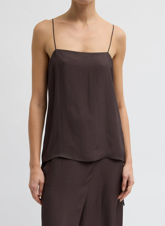 Summer Slip Cami Chocolate Brown - Tibi