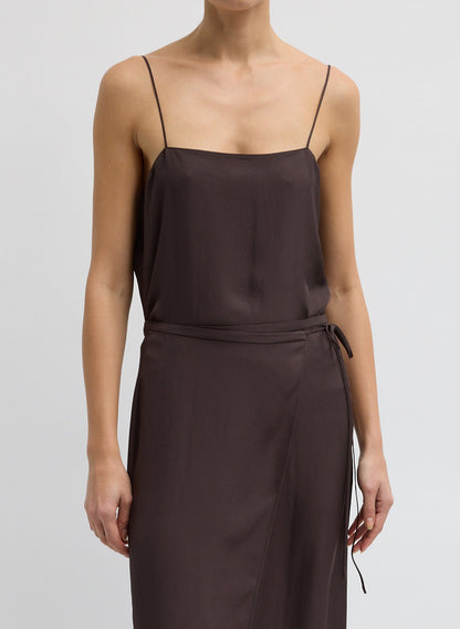Summer Slip Cami Chocolate Brown - Tibi
