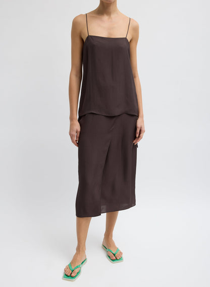 Summer Slip Cami Chocolate Brown - Tibi