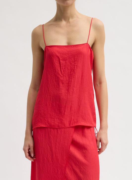 Summer Slip Cami Faded Red - Tibi