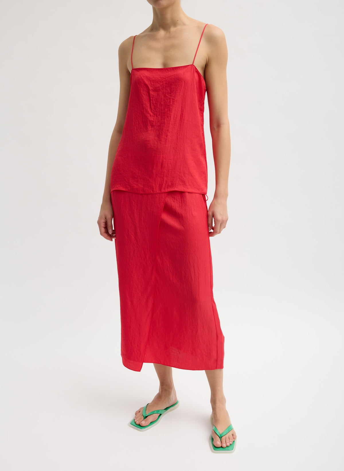 Summer Slip Cami Faded Red - Tibi