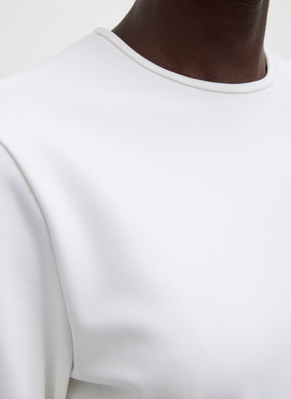 Compact Ultra Stretch Cut Out Back Top White - Tibi