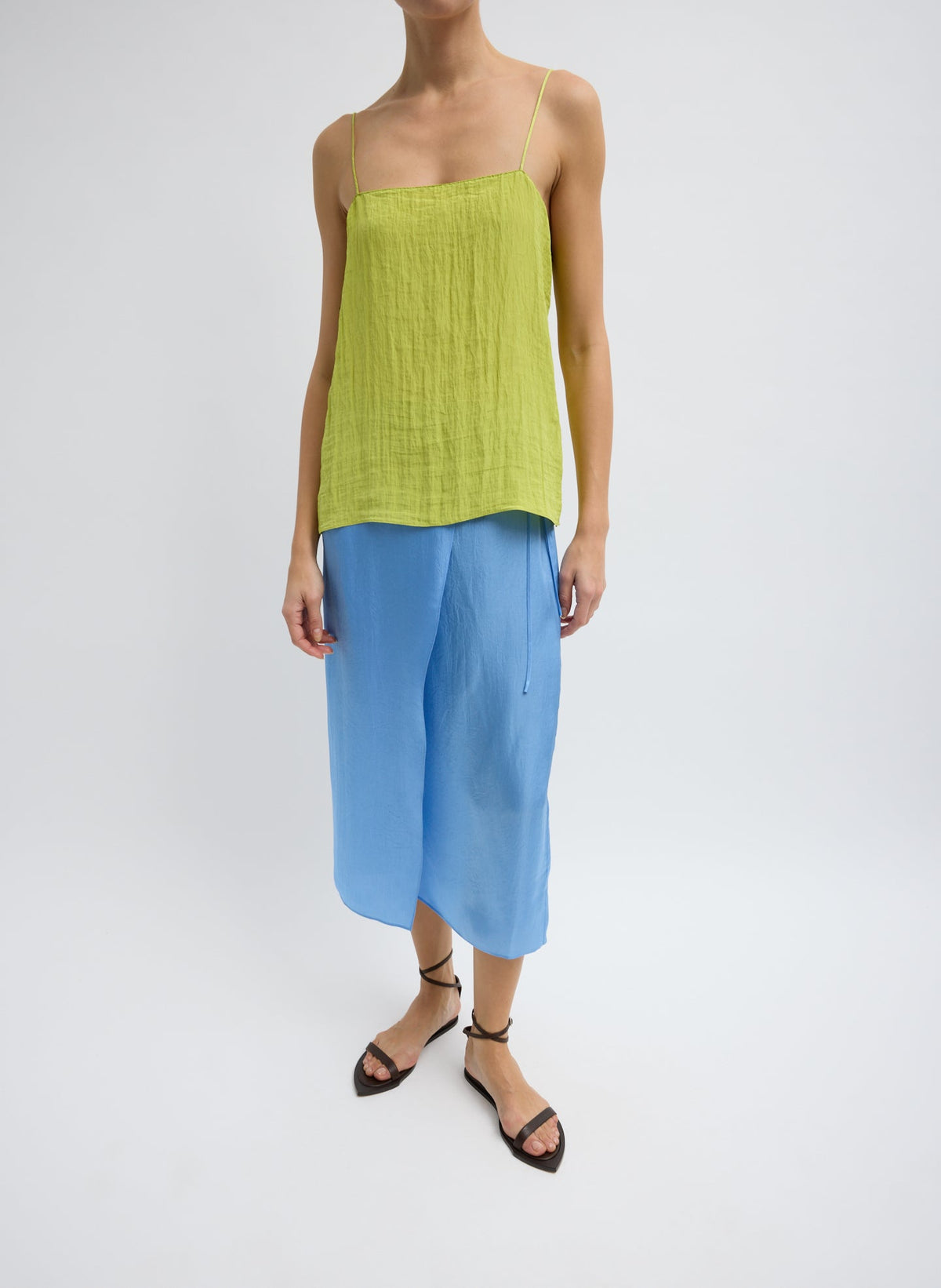 Summer Slip Wrap Skirt Baby Blue - Tibi