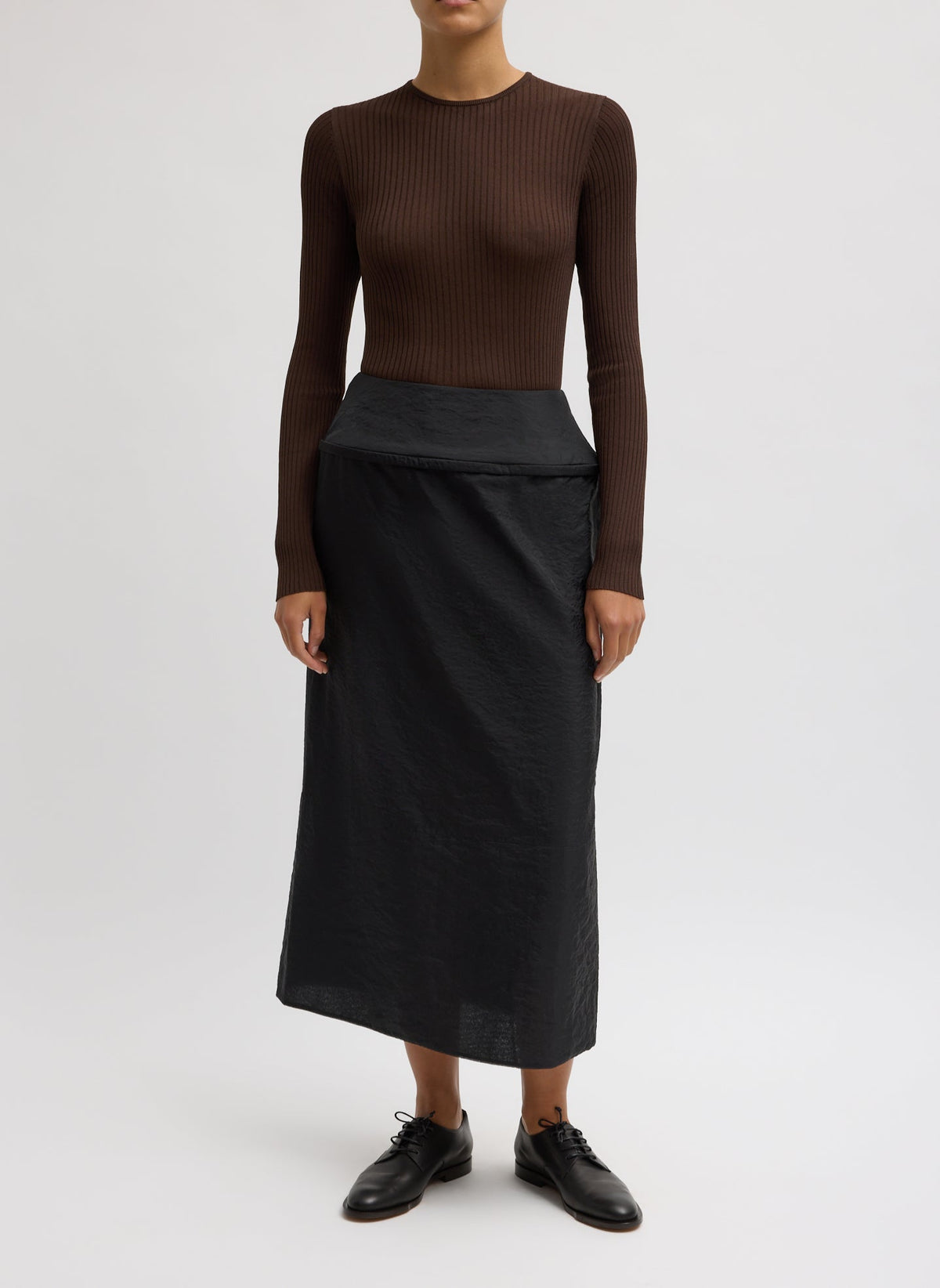 Chassis Hoop Pencil Skirt Black - Tibi