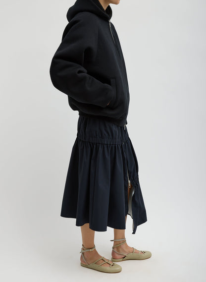 Tech Suiting Asymmetrical Skirt Black - Tibi