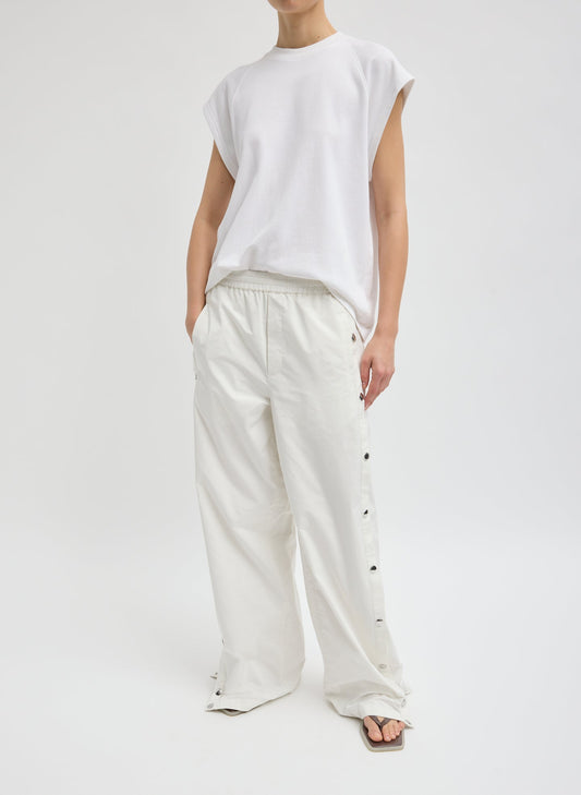 Nylon Snap Jogger White - Tibi