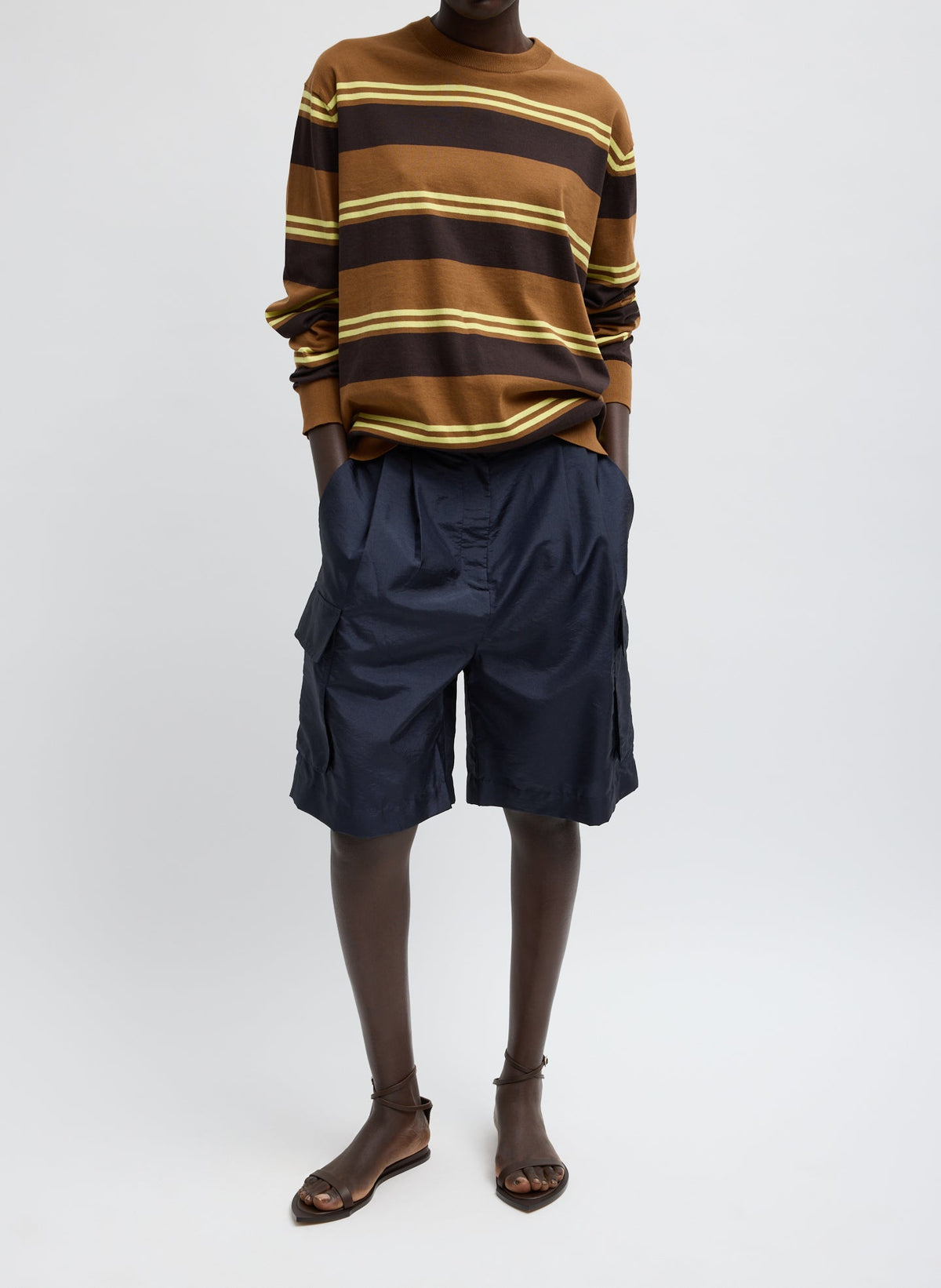 Crispy Nylon Stella Short Navy - Tibi