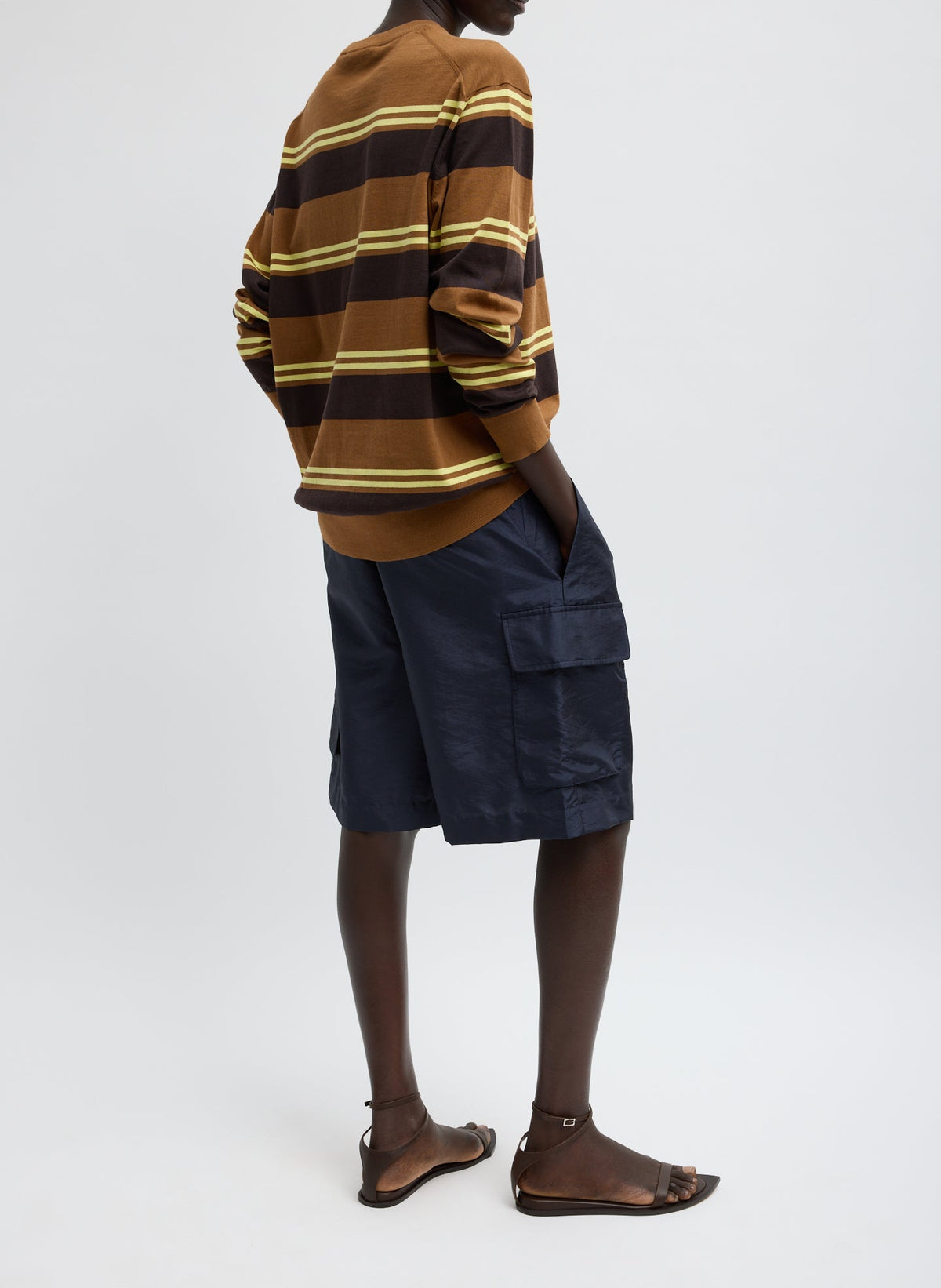 Crispy Nylon Stella Short Navy - Tibi