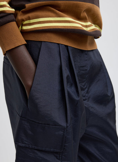 Crispy Nylon Stella Short Navy - Tibi