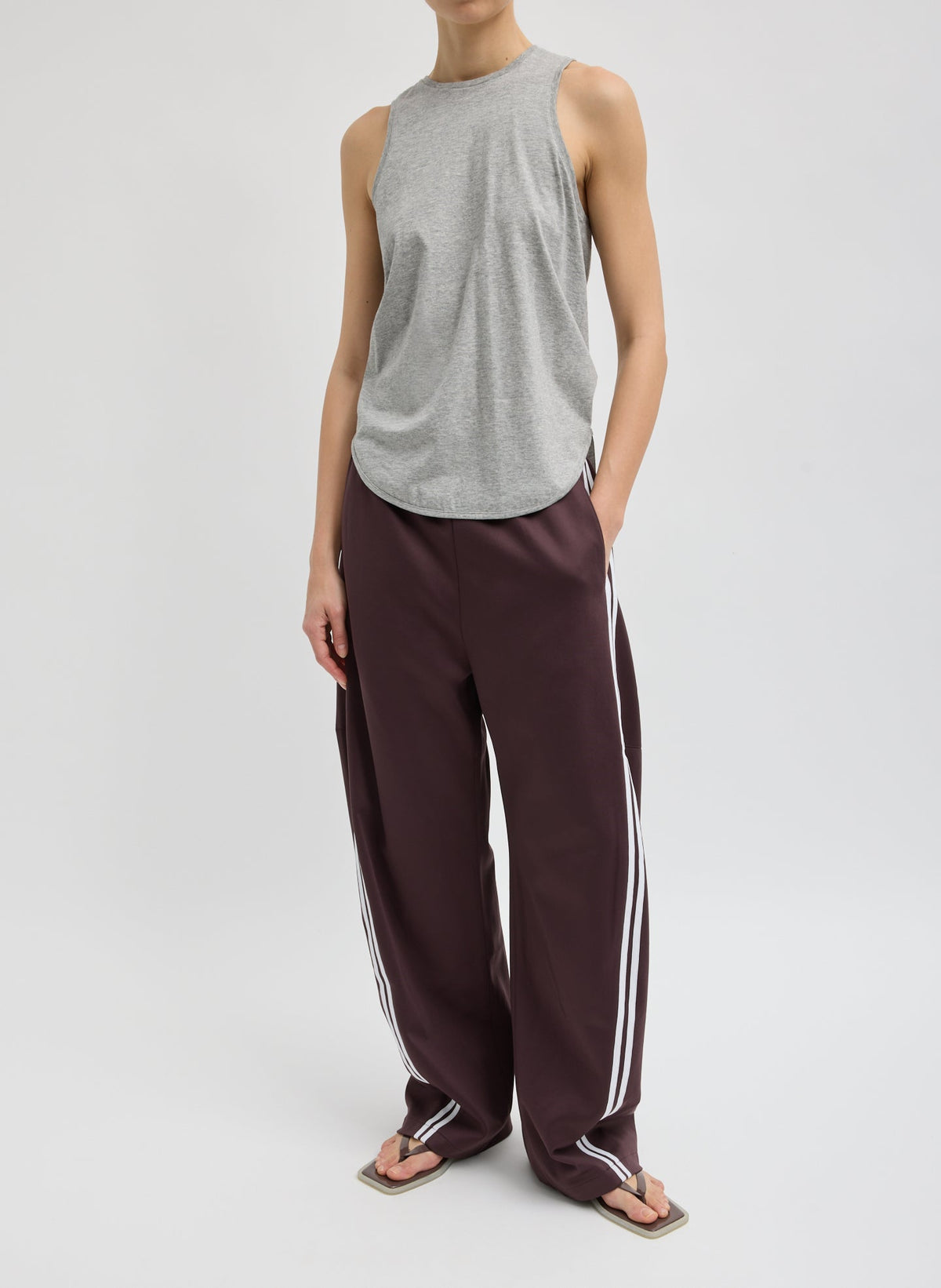 Active Knit Winslow Pant Plum - Tibi
