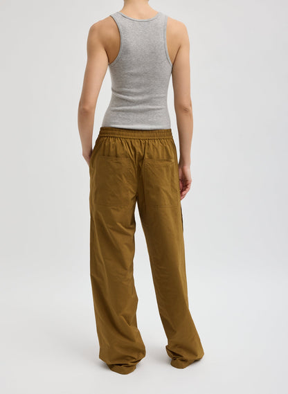 Nylon Snap Jogger Loden - Tibi