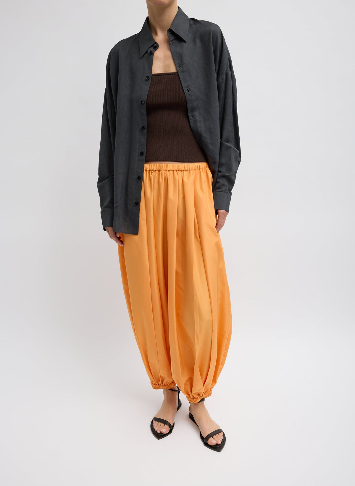 Summer Nylon Zeppelin Pant Orange - Tibi