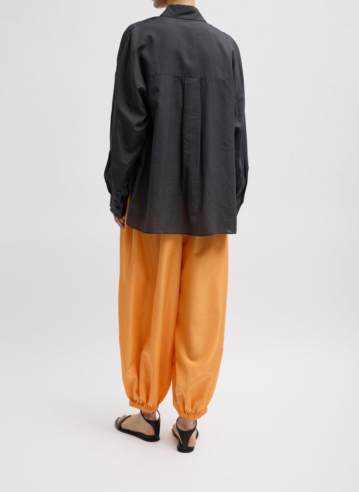 Summer Nylon Zeppelin Pant Orange - Tibi