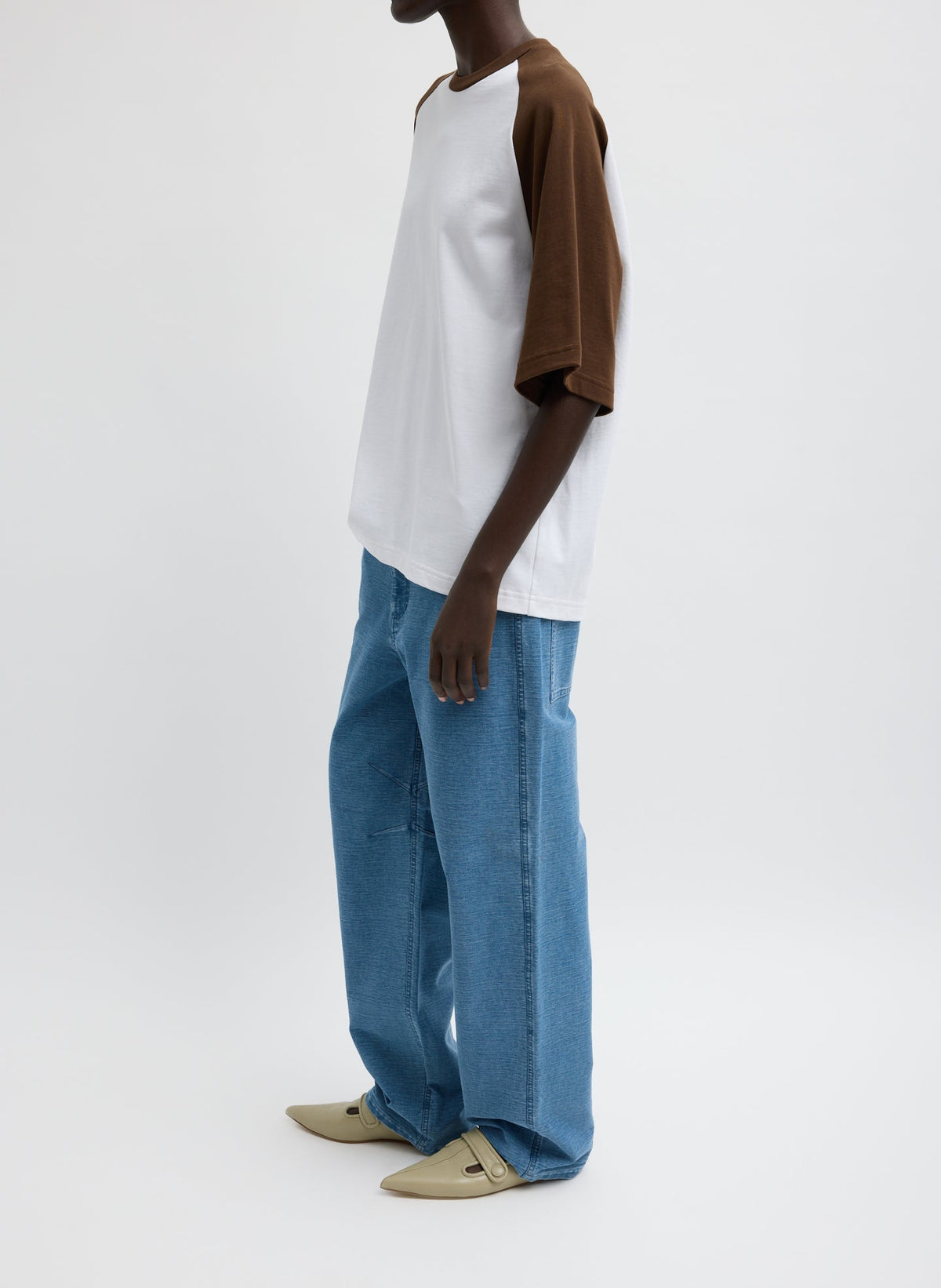 Denim Interlock Mica Jean Classic Blue - Tibi