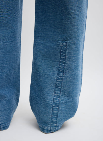 Denim Interlock Mica Jean Classic Blue - Tibi