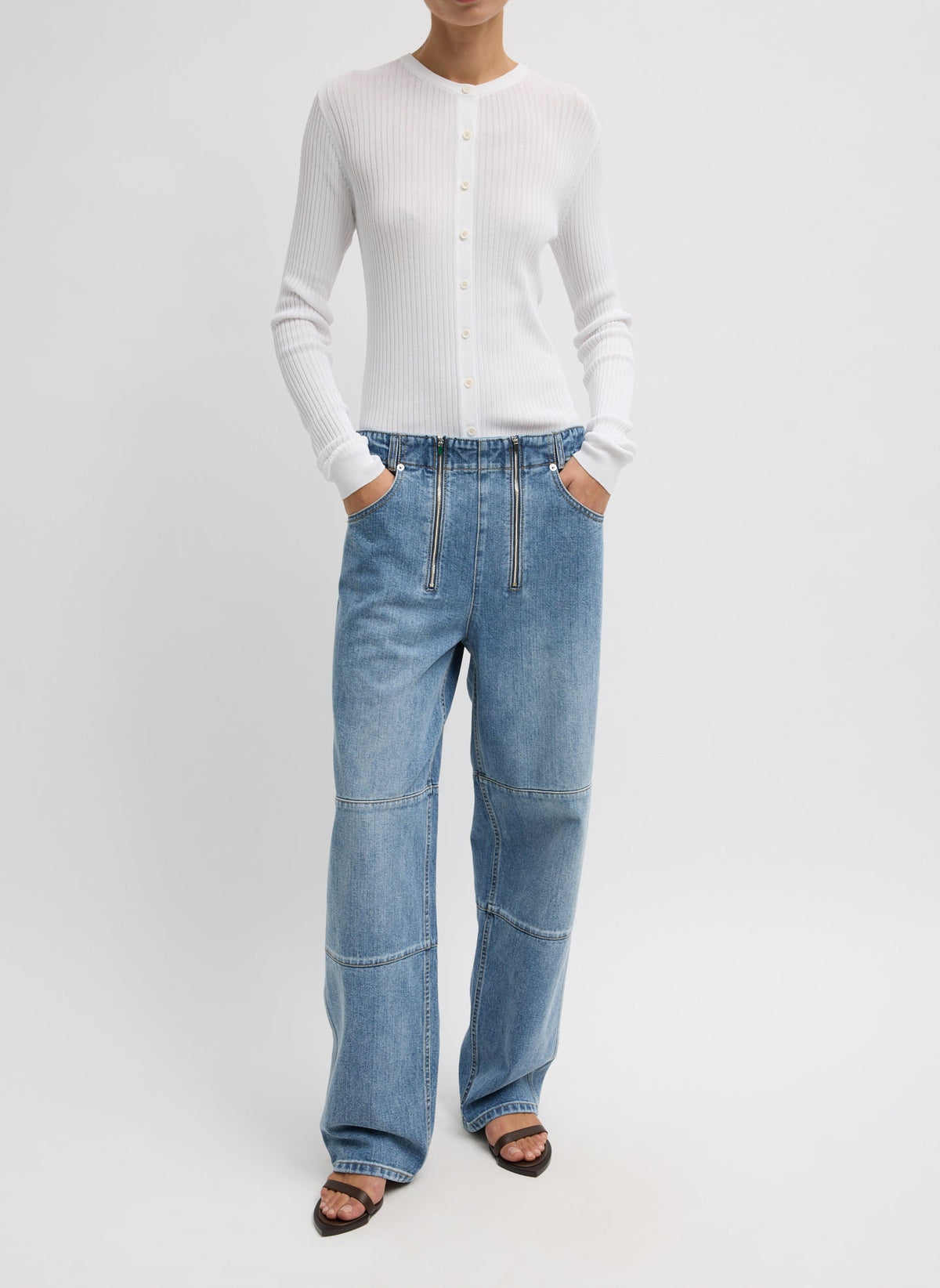 Classic Wash Denim Fischer Jean Classic Blue - Tibi