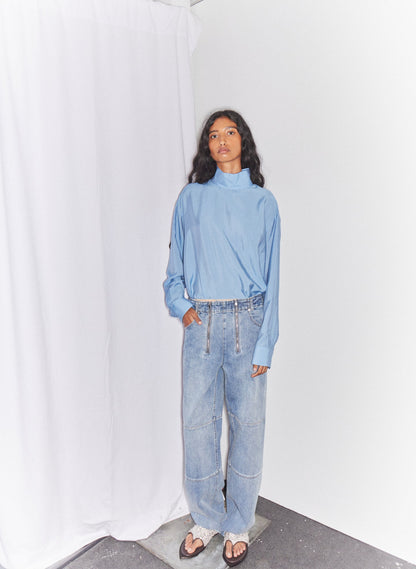 Classic Wash Denim Fischer Jean Classic Blue - Tibi