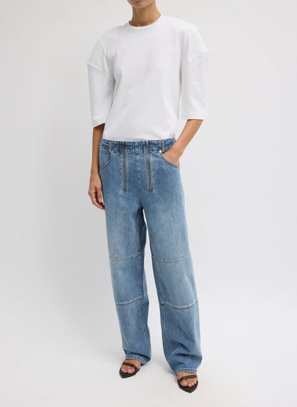Classic Wash Denim Fischer Jean Classic Blue - Tibi
