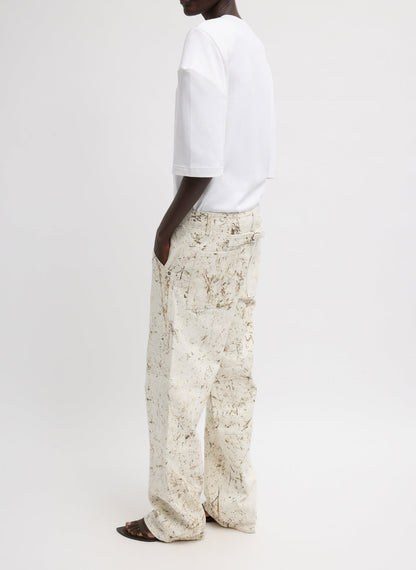 Calcimin Denim Fischer Jean Ivory Multi - Tibi