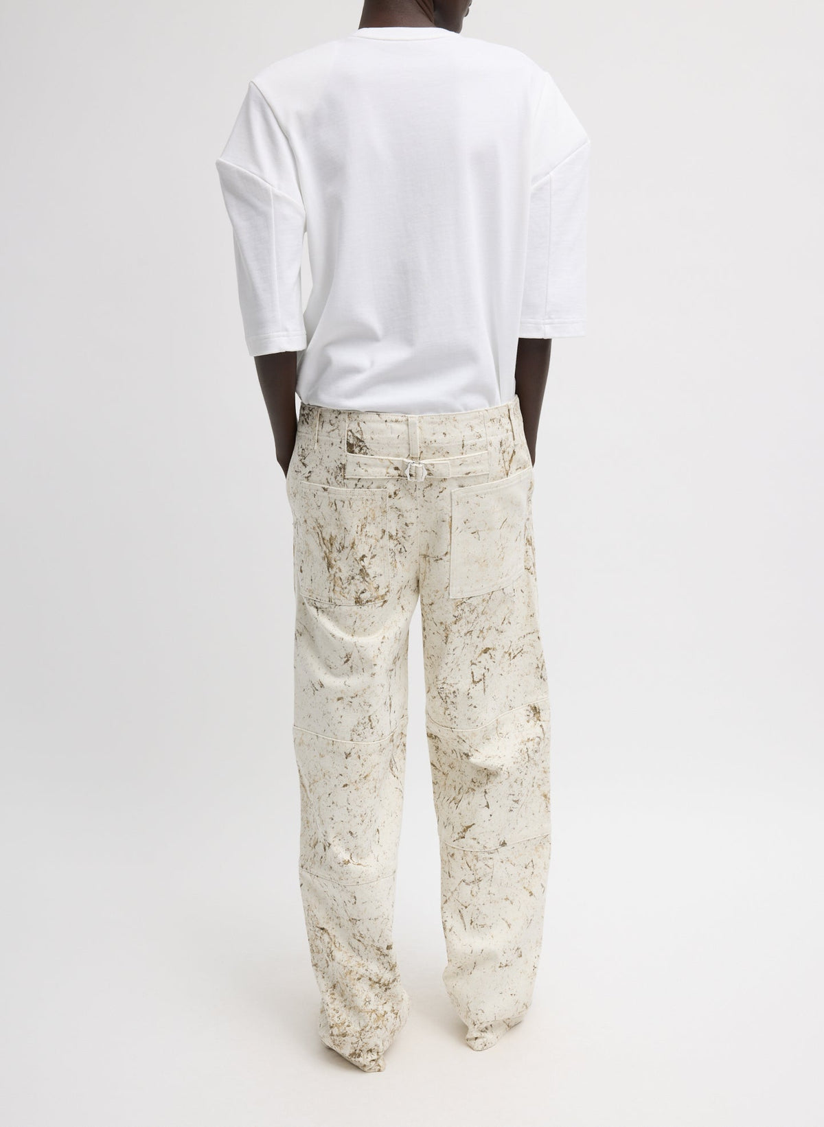 Calcimin Denim Fischer Jean Ivory Multi - Tibi