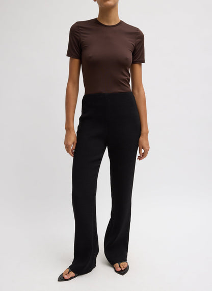 Viscose Plisse Corbit Pant Black - Tibi