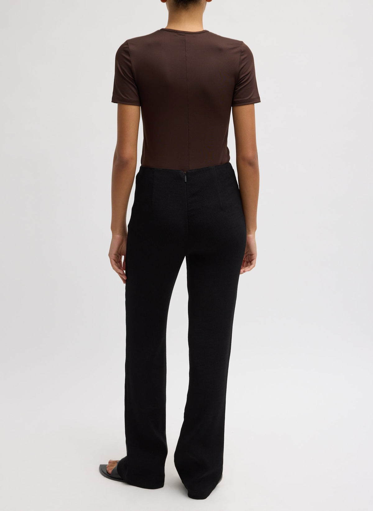 Viscose Plisse Corbit Pant Black - Tibi