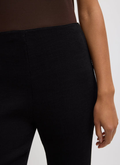 Viscose Plisse Corbit Pant Black - Tibi