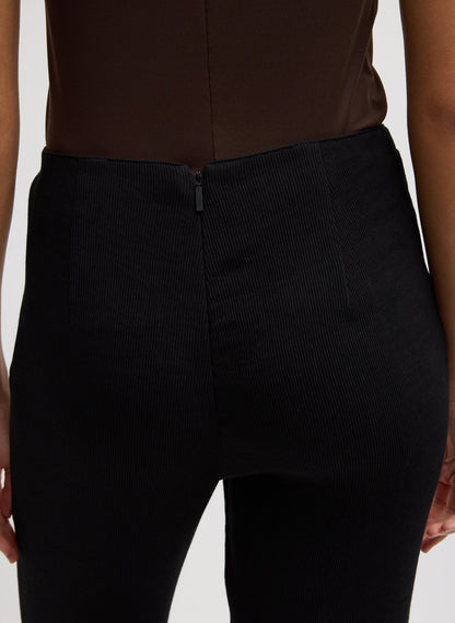Viscose Plisse Corbit Pant Black - Tibi