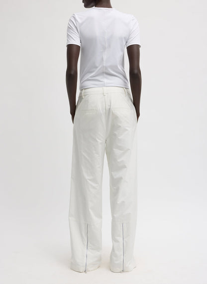 Nylon Zipper Trouser White - Tibi