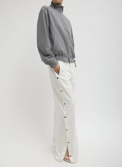 Nylon Snap Pull On Jogger White - Tibi
