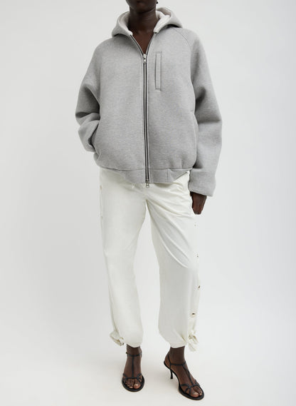 Nylon Snap Pull On Jogger White - Tibi