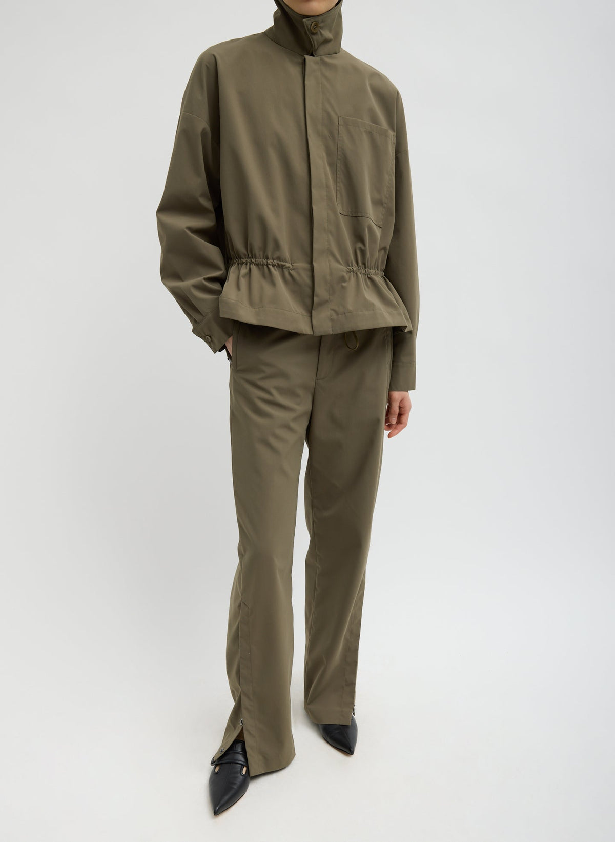 Tech Suiting Mark Trouser Dark Hazelnut - Tibi