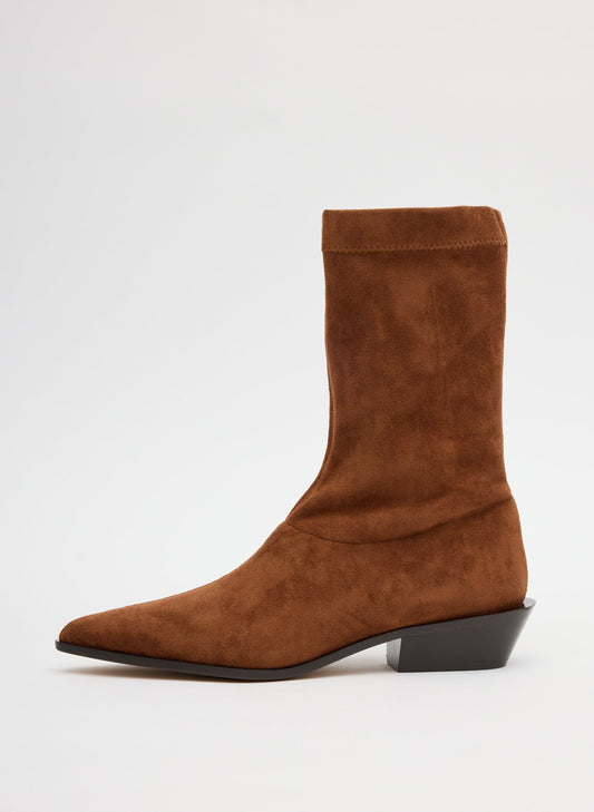 Faux Suede Leo Boot Light Brown - Tibi