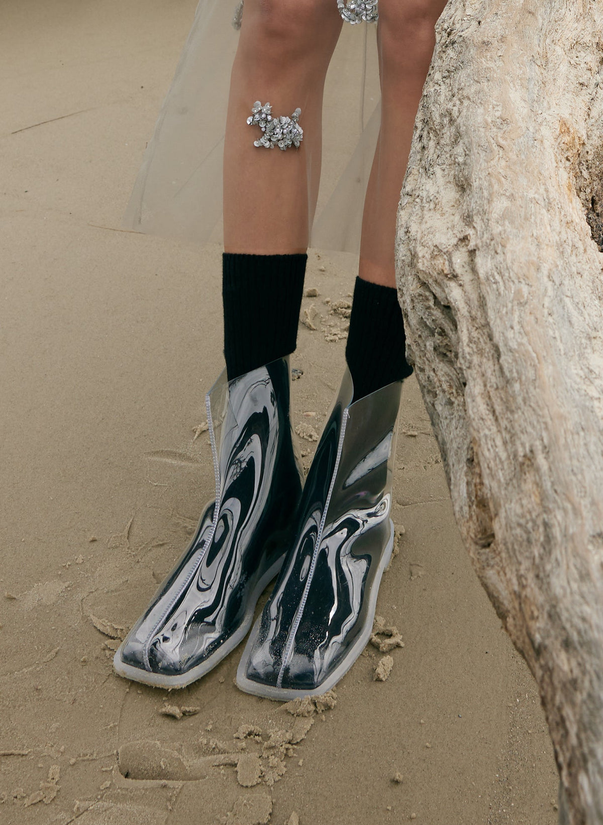 Baby Rain Bootie Clear - Tibi