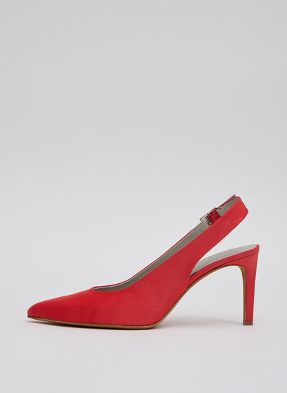 Silk Reyner Pump Red - Tibi