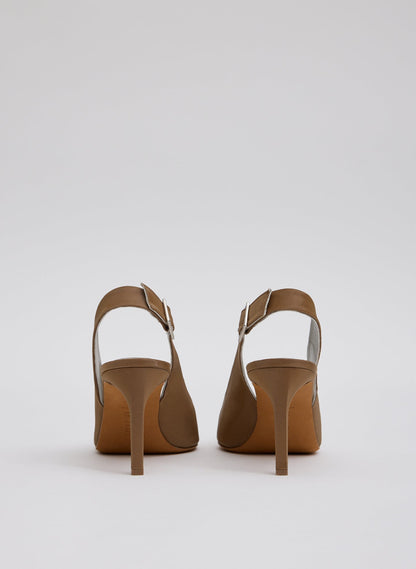 Silk Reyner Pump Brown - Tibi