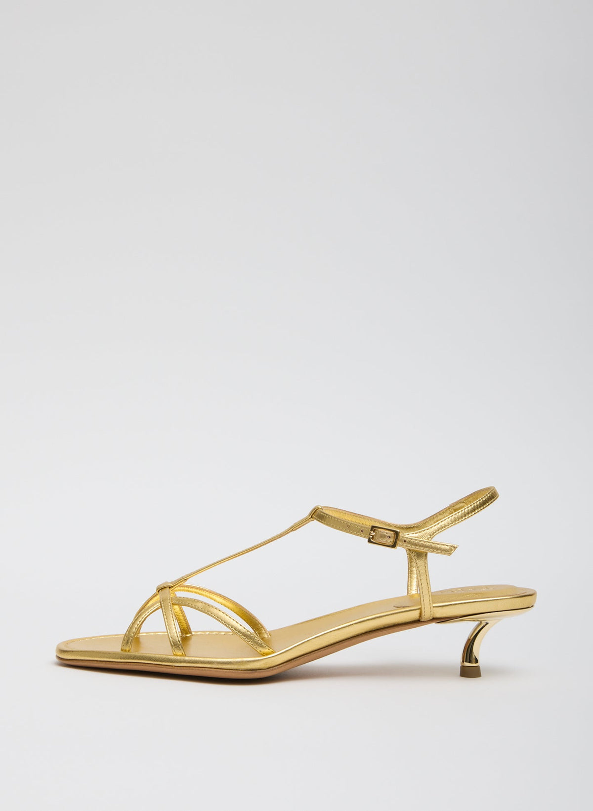Christopher Metallic Nappa Heel Gold - Tibi
