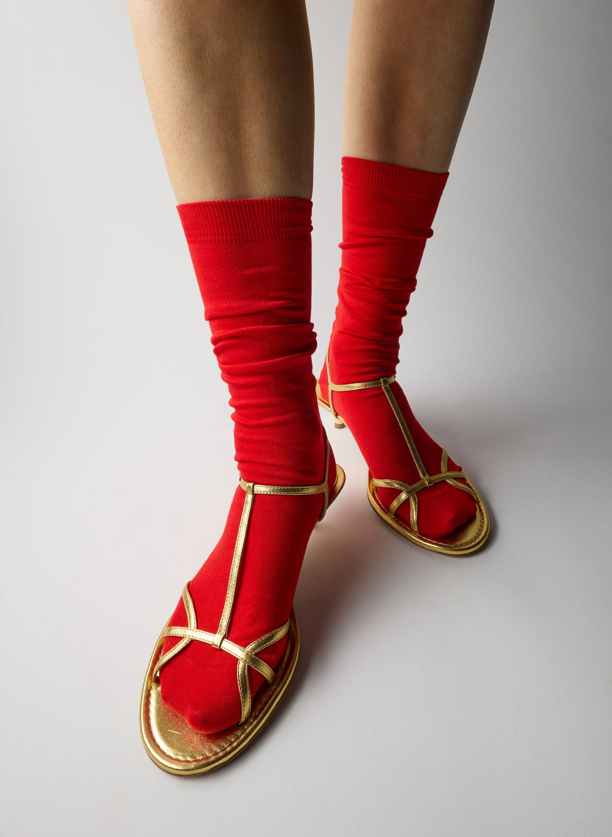 Christopher Metallic Nappa Heel Gold - Tibi