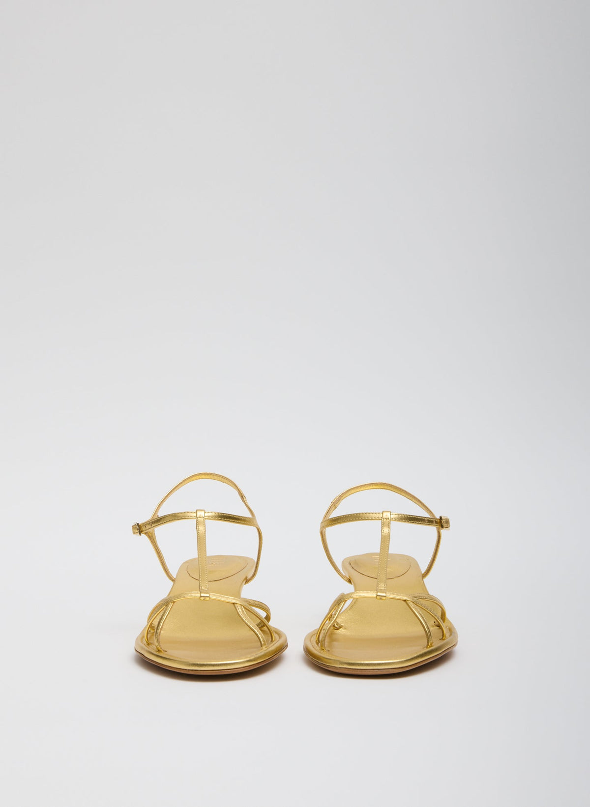 Christopher Metallic Nappa Heel Gold - Tibi