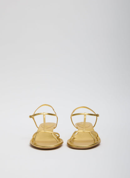 Christopher Metallic Nappa Heel Gold - Tibi