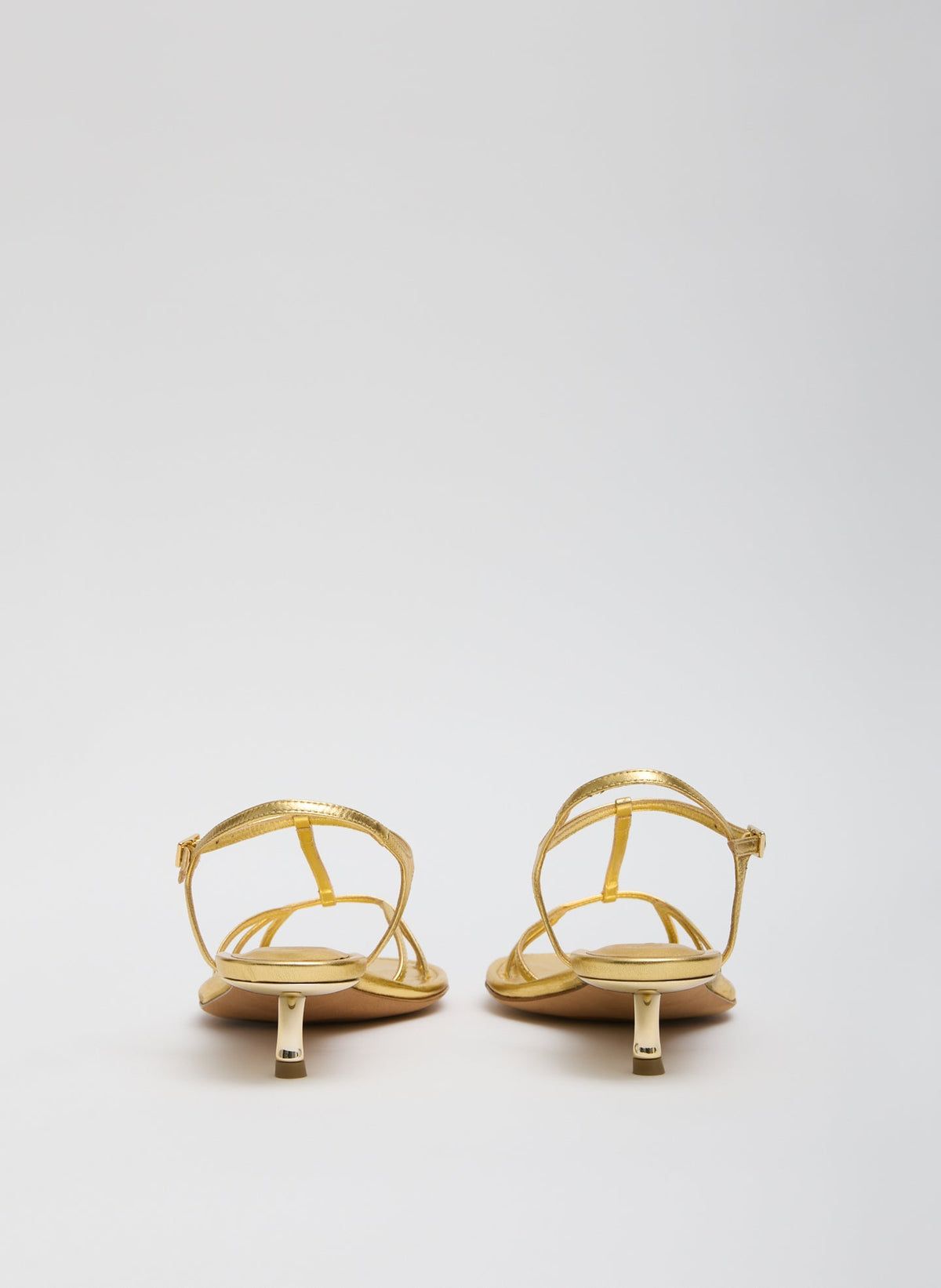 Christopher Metallic Nappa Heel Gold - Tibi
