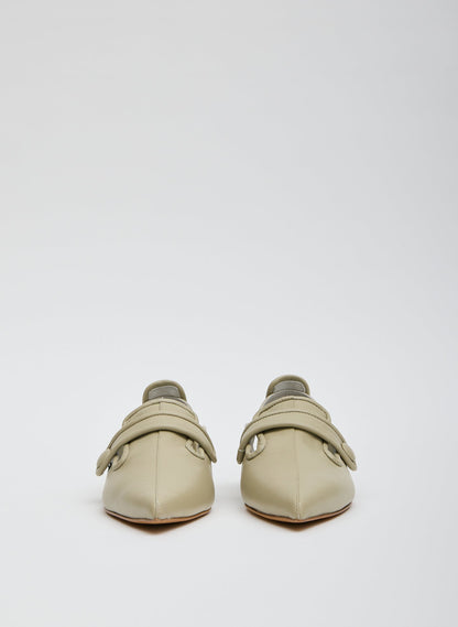 Cozy Rudolph Flat Dusty Green - Tibi