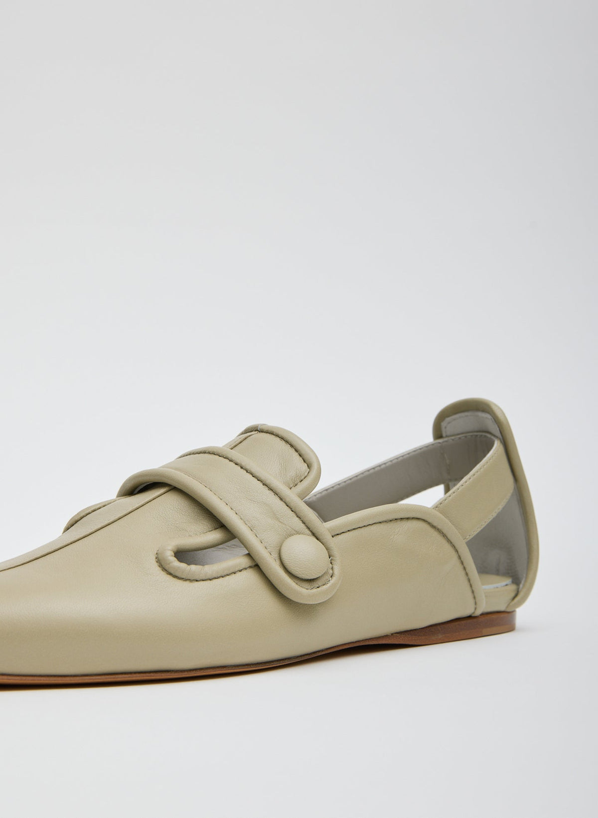 Cozy Rudolph Flat Dusty Green - Tibi