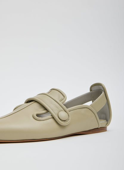 Cozy Rudolph Flat Dusty Green - Tibi