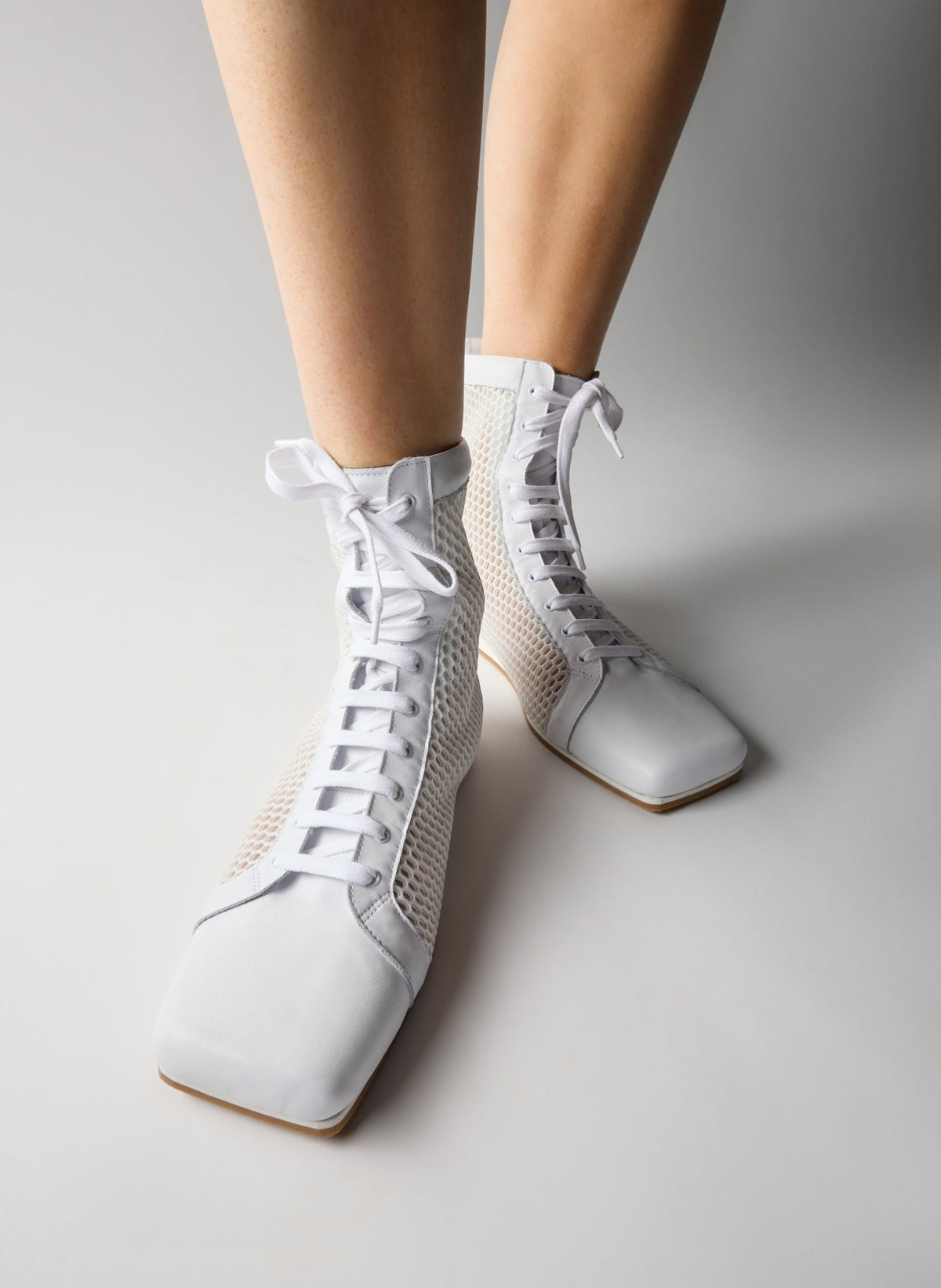 Seth Mesh High Top Sneaker White - Tibi