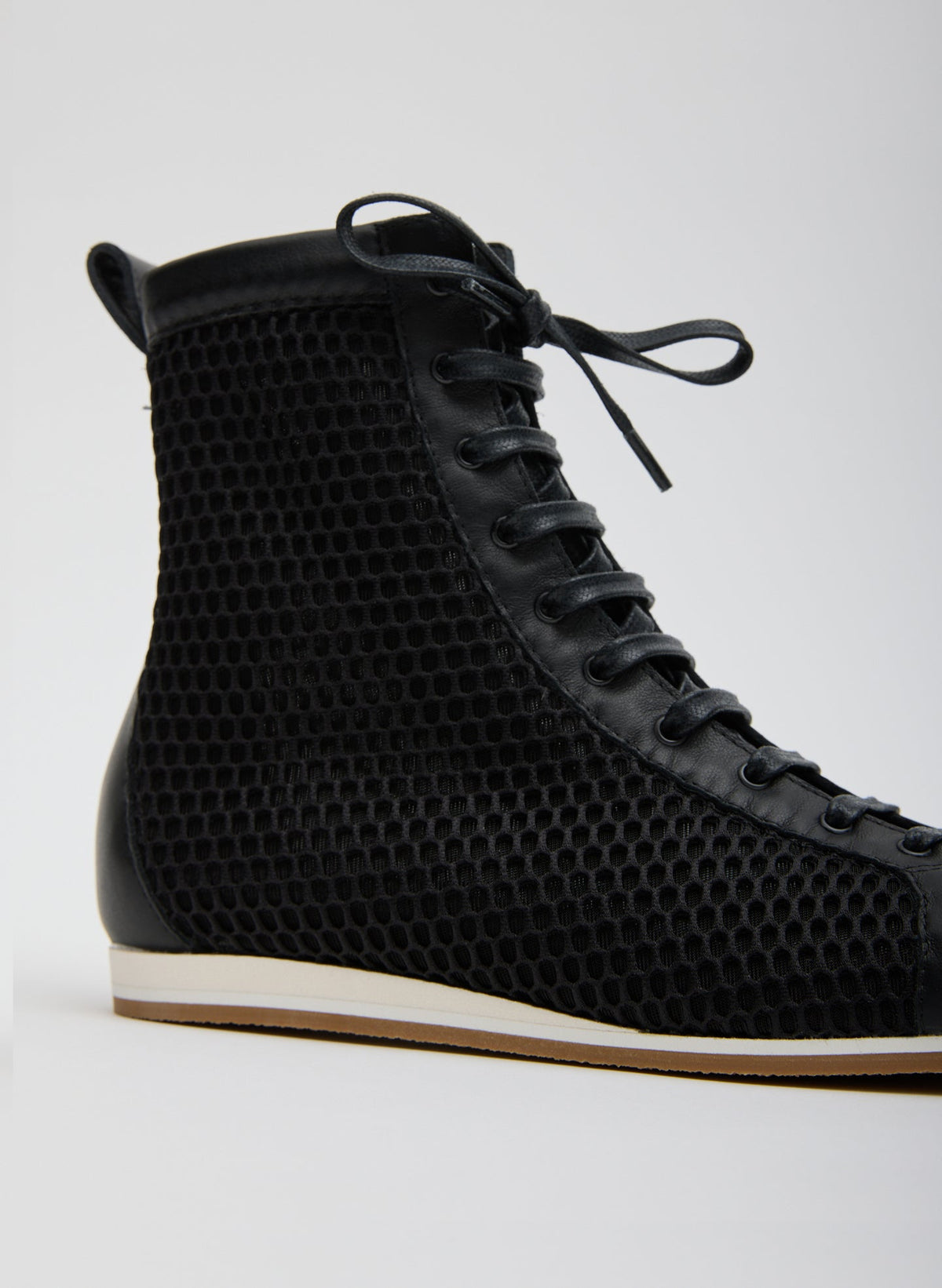 Seth Mesh High Top Sneaker Black - Tibi