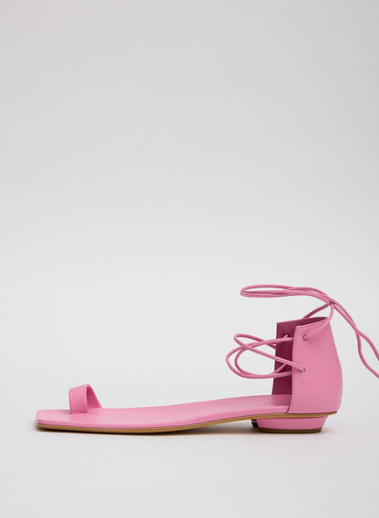 Ali Lace-Up Short Sandal Pink - Tibi