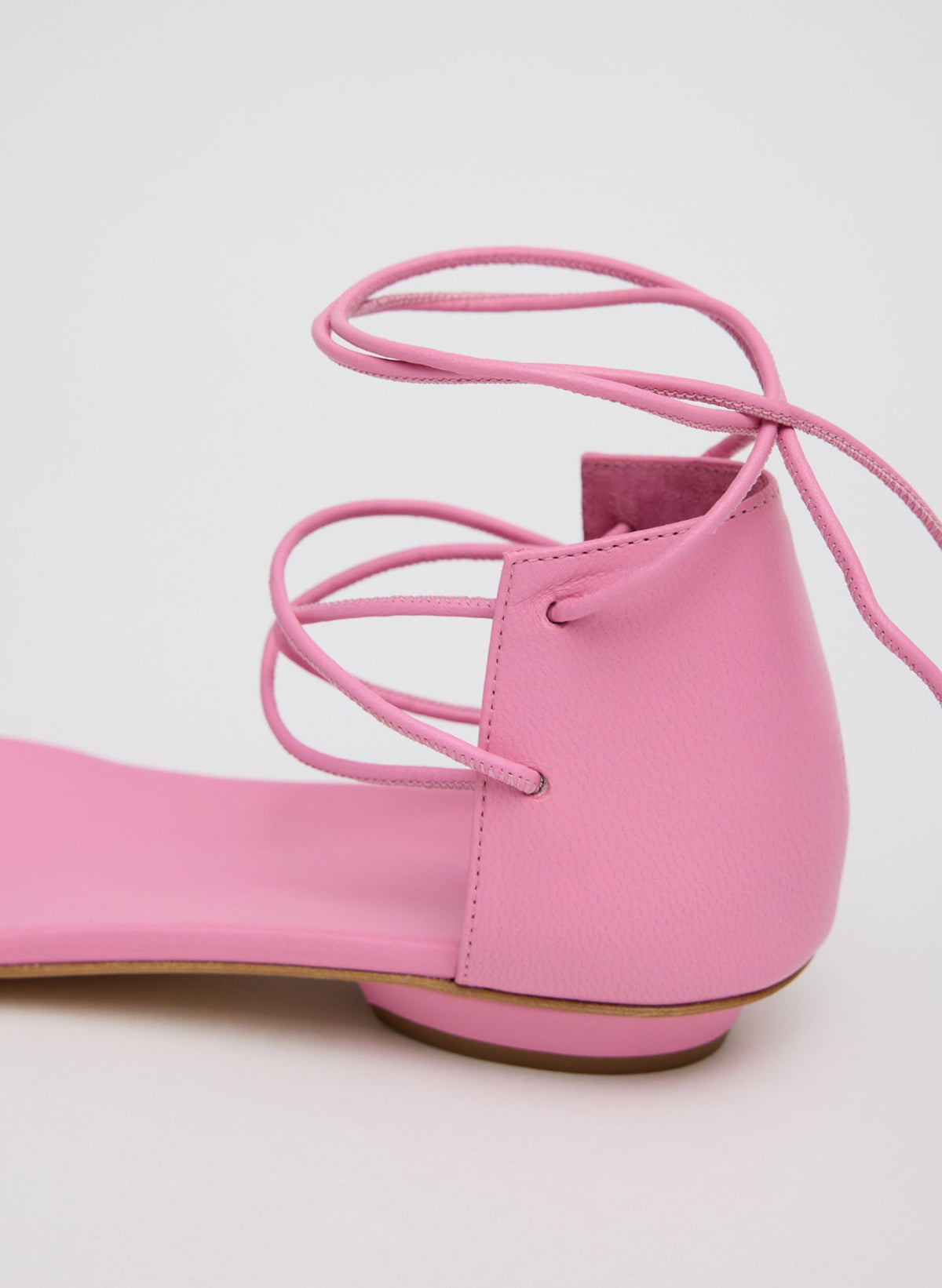 Ali Lace-Up Short Sandal Pink - Tibi