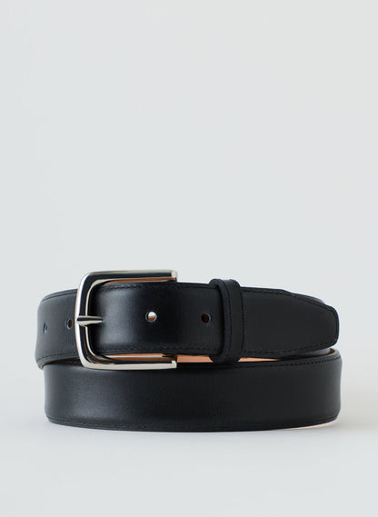 Classic Men's Leather Belt Black - Tibi