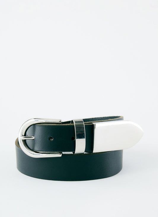 Carlos Leather Belt Black - Tibi